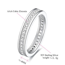 Load image into Gallery viewer, CZ Halo Stacker Ring Silver
