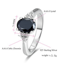 Load image into Gallery viewer, Obsidian CZ Cluster Ring