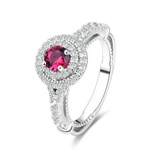 Load image into Gallery viewer, Heart of Venus CZ Cluster Ring