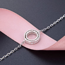 Load image into Gallery viewer, Silver Multicolour CZ Halo Bracelet