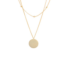 Load image into Gallery viewer, Minimalist layered Gold Pendant Necklace
