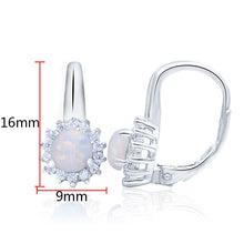 Load image into Gallery viewer, Fire Opal Hinged Earrings