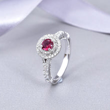 Load image into Gallery viewer, Heart of Venus CZ Cluster Ring