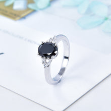 Load image into Gallery viewer, Obsidian CZ Cluster Ring