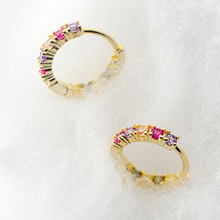 Load image into Gallery viewer, Rainbow Hoops