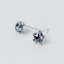Load image into Gallery viewer, Black Star Earrings