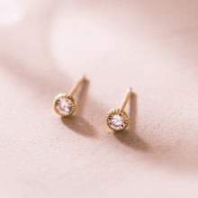 Load image into Gallery viewer, Dainty Bezel Earrings