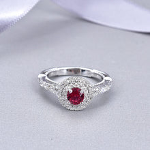 Load image into Gallery viewer, Heart of Venus CZ Cluster Ring