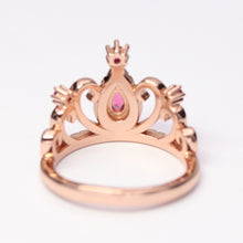 Load image into Gallery viewer, Rose Gold CZ Crown Ring