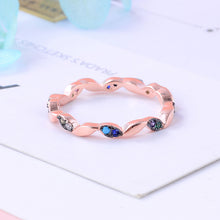 Load image into Gallery viewer, Multicolour Rose CZ Ring