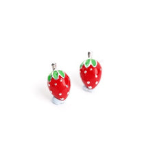 Load image into Gallery viewer, Tiny Strawberry Earrings