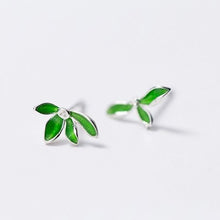 Load image into Gallery viewer, Bamboo Leaf Earrings