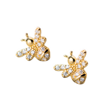 Load image into Gallery viewer, Royal Bee Earrings