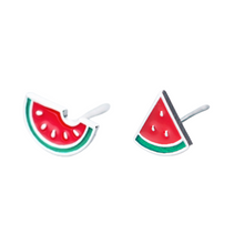 Load image into Gallery viewer, Tiny Watermelon Earrings