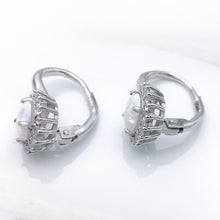 Load image into Gallery viewer, Fire Opal Hinged Earrings