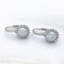 Load image into Gallery viewer, Fire Opal Hinged Earrings