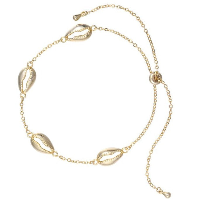 Golden adjustable Sea Shells Bracelet