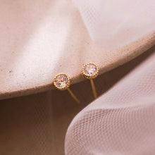 Load image into Gallery viewer, Dainty Bezel Earrings