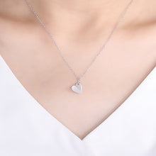 Load image into Gallery viewer, Minimalist Silver Heart Necklace
