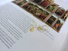 Load image into Gallery viewer, Golden Sun Charm Hoops