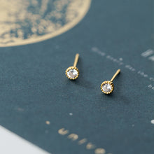 Load image into Gallery viewer, Dainty Bezel Earrings