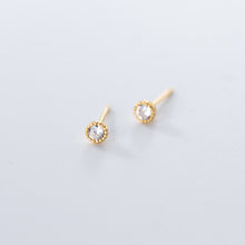 Load image into Gallery viewer, Dainty Bezel Earrings