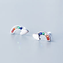 Load image into Gallery viewer, Tiny Rainbow Earrings
