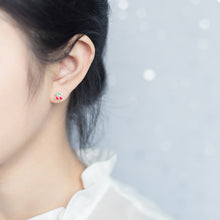 Load image into Gallery viewer, Tiny Cherry Earrings