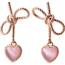 Load image into Gallery viewer, Rose Love Knot Earrings