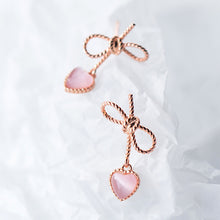 Load image into Gallery viewer, Rose Love Knot Earrings