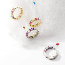 Load image into Gallery viewer, Rainbow Hoops