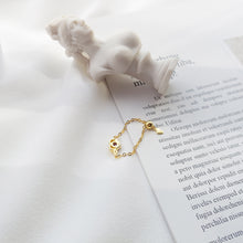 Load image into Gallery viewer, Amethyst Heart Adjustable Chain Ring