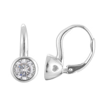 Load image into Gallery viewer, Simple Bezel Sleeper Earrings