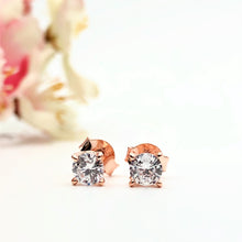 Load image into Gallery viewer, Rose Gold Tiffany Studs