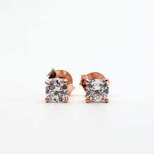 Load image into Gallery viewer, Rose Gold Tiffany Studs