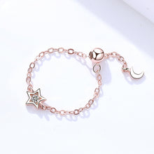 Load image into Gallery viewer, Star Adjustable Chain Ring