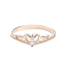 Load image into Gallery viewer, Champagne Gold Crown Princess Ring