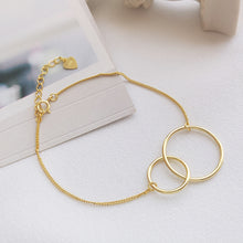 Load image into Gallery viewer, Two Gold Rings Bracelet
