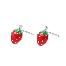 Load image into Gallery viewer, Tiny Strawberry Earrings