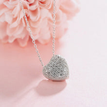 Load image into Gallery viewer, CZ Encrusted Heart Necklace