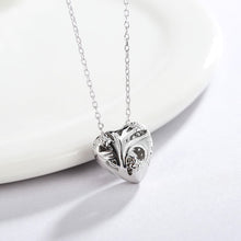 Load image into Gallery viewer, CZ Encrusted Heart Necklace
