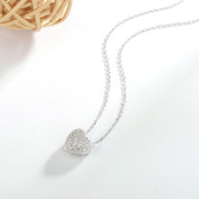 Load image into Gallery viewer, CZ Encrusted Heart Necklace