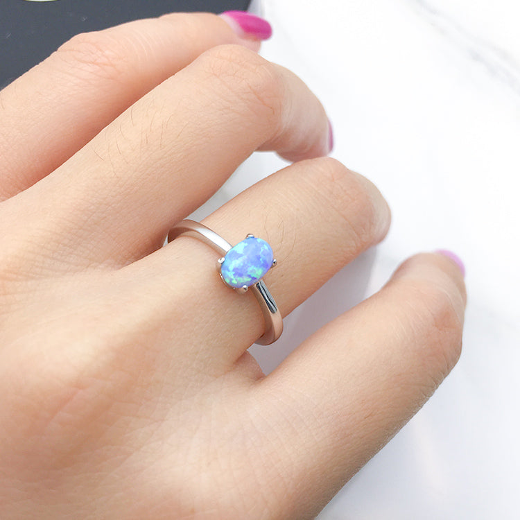 Opal aquamarine deals ring