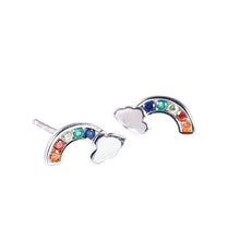 Load image into Gallery viewer, Tiny Rainbow Earrings