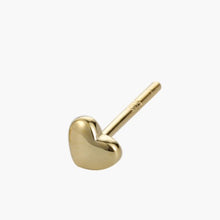 Load image into Gallery viewer, Tiny Gold Heart Earrings