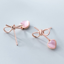 Load image into Gallery viewer, Rose Love Knot Earrings