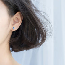 Load image into Gallery viewer, Blue Planet & Star Earrings