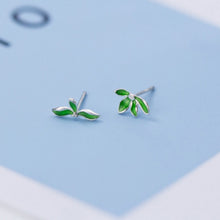 Load image into Gallery viewer, Bamboo Leaf Earrings