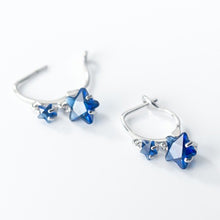 Load image into Gallery viewer, Sapphire Stardust Earrings