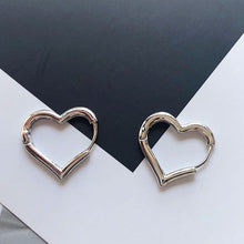 Load image into Gallery viewer, Heart Shaped Hoops
